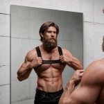 FETISH SUBMISSIVE ATTITUDE - IMBRACATURA PETTO IN NEOPRENE DA UOMO TAGLIA M